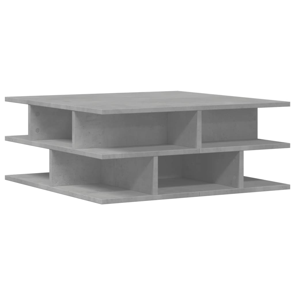 vidaXL Coffee Table Concrete Grey 70x70x29 cm Engineered Wood