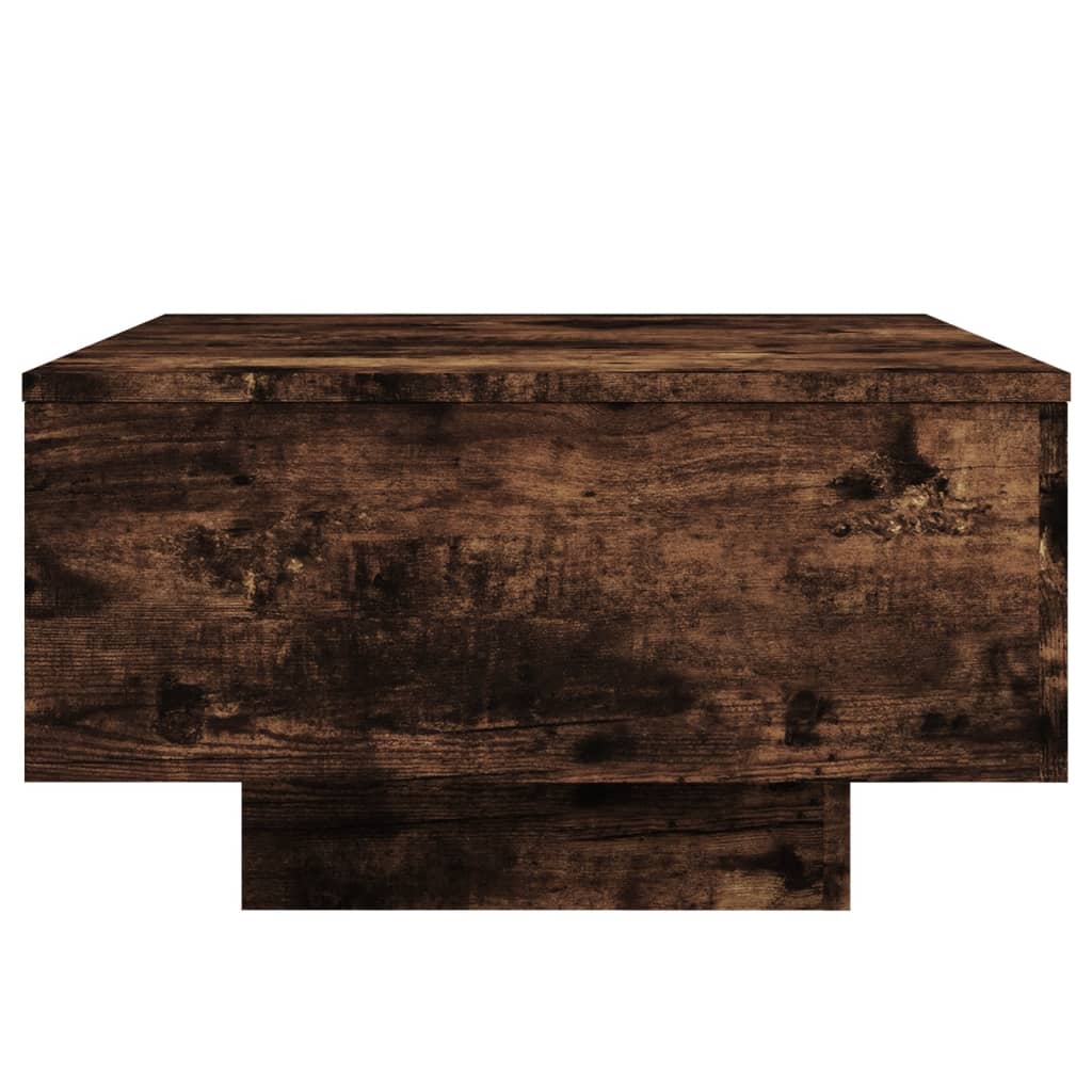 vidaXL Coffee Table Smoked Oak 55x55x31 cm Engineered Wood