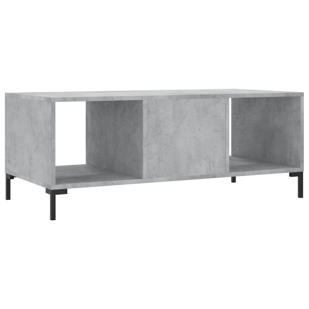 vidaXL Coffee Table Concrete Grey 102x50x40 cm Engineered Wood