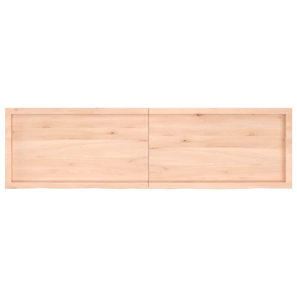 vidaXL Bathroom Countertop 180x50x(2-6) cm Untreated Solid Wood