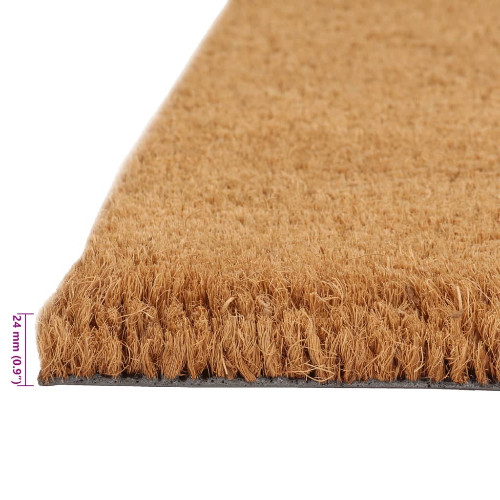 vidaXL Door Mat Natural 40x60 cm Tufted Coir