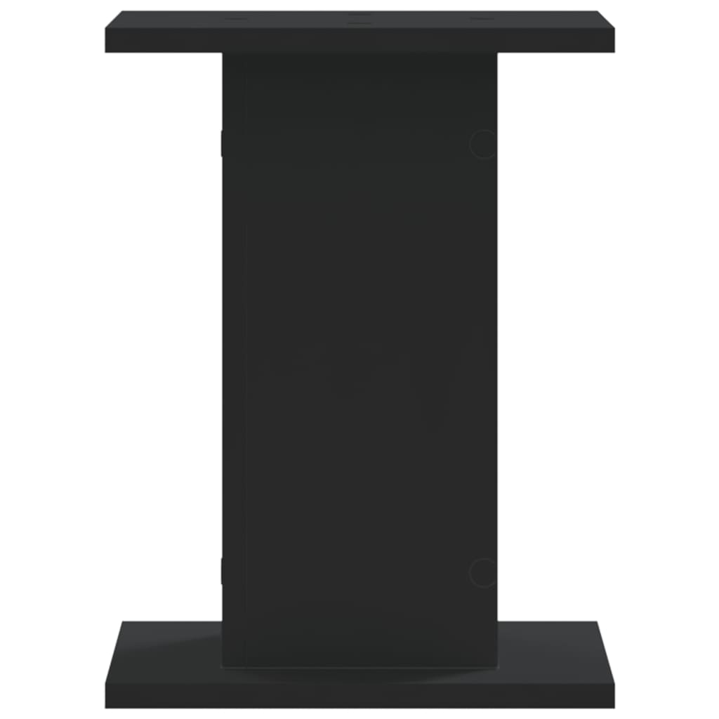 vidaXL Speaker Stands 2 pcs Black 30x30x40 cm Engineered Wood