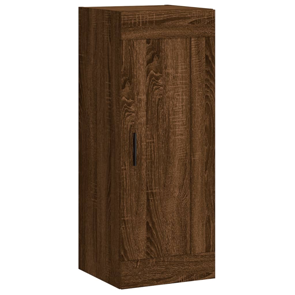 vidaXL Highboard Brown Oak 34.5x34x180 cm Engineered Wood