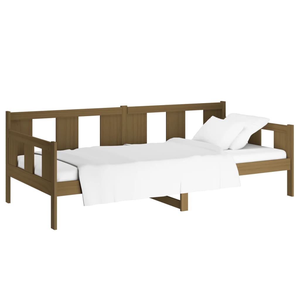 vidaXL Day Bed without Mattress Honey Brown Solid Wood Pine 80x200 cm