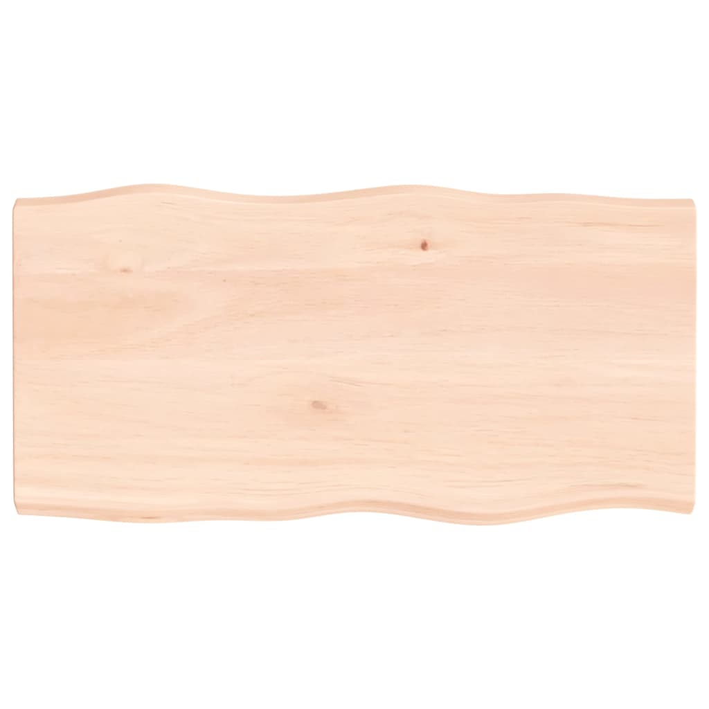 vidaXL Table Top 100x50x(2-4) cm Untreated Solid Wood Live Edge