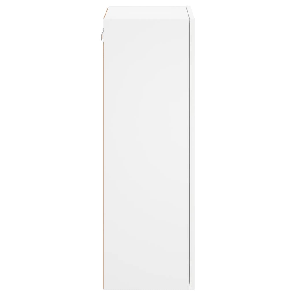 vidaXL TV Wall Cabinet White 40.5x30x90 cm Engineered Wood