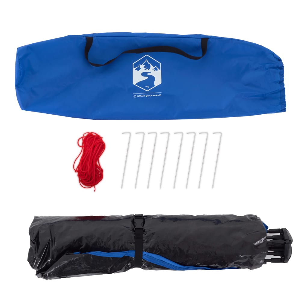 vidaXL Beach Tent 2-Person Azure Blue Quick Release Waterproof