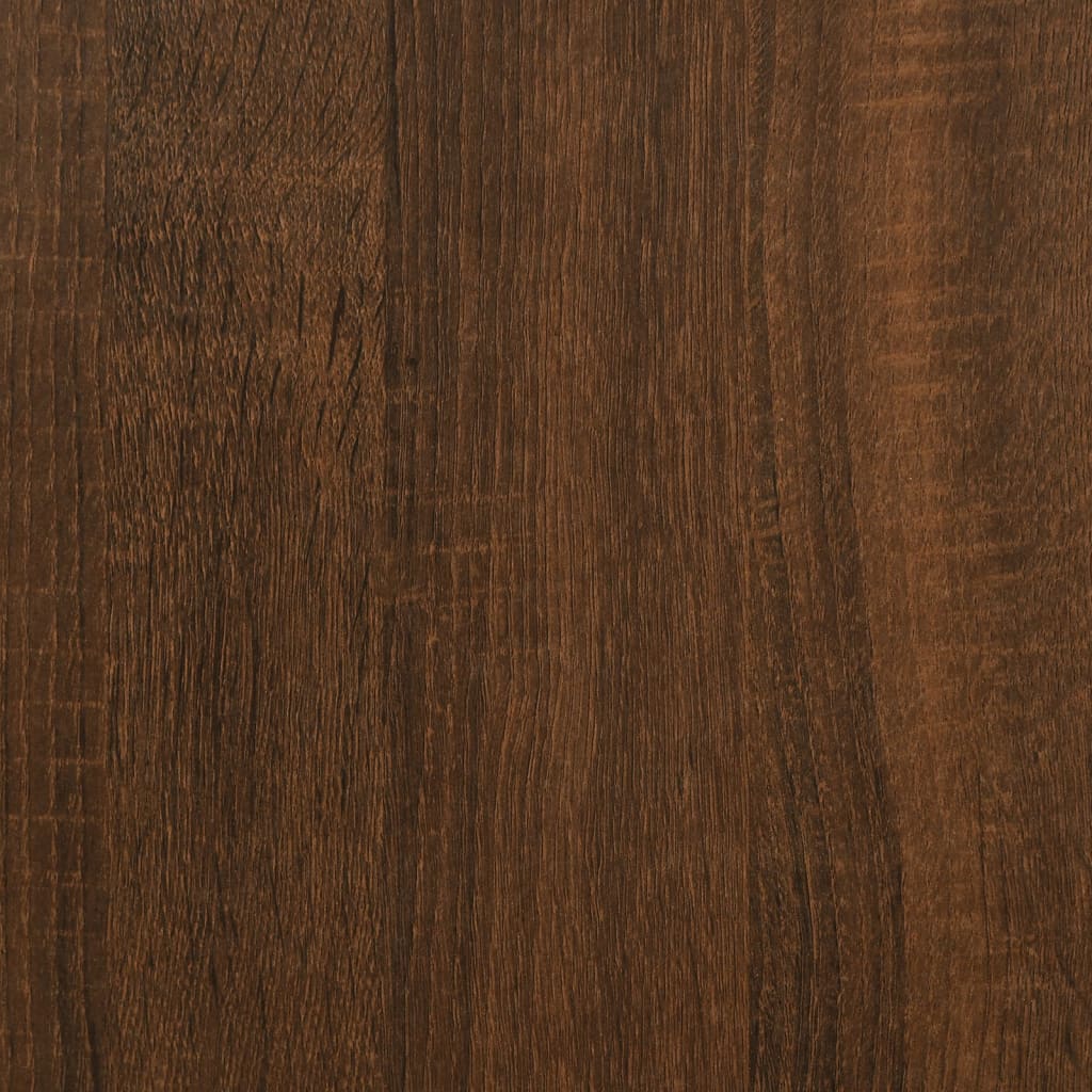 vidaXL TV Cabinet Brown Oak 161x35x45 cm Engineered Wood&Iron