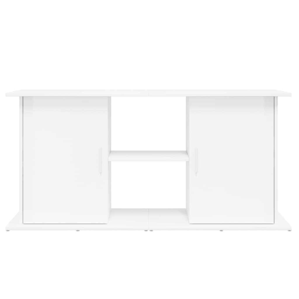 vidaXL Aquarium Stand High Gloss White 121x41x58 cm Engineered Wood