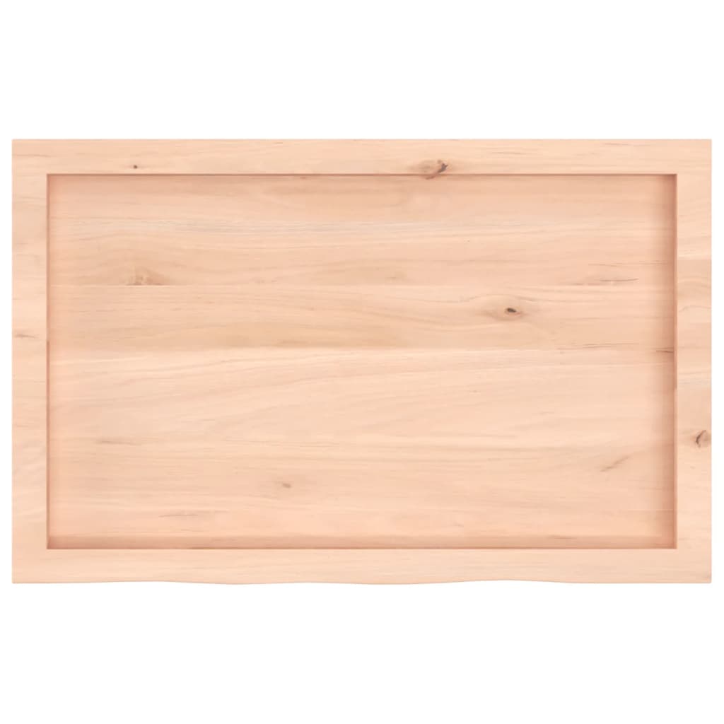 vidaXL Bathroom Countertop 80x50x(2-4) cm Untreated Solid Wood