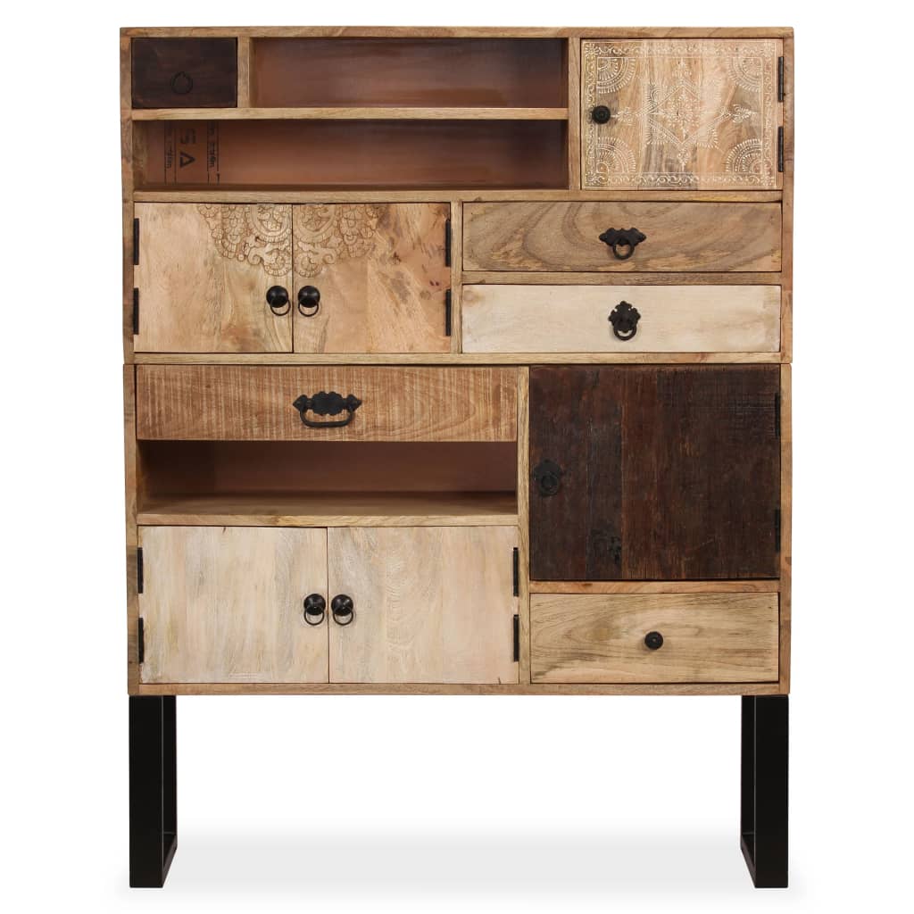 vidaXL Sideboard Solid Mango Wood 100x30x130 cm