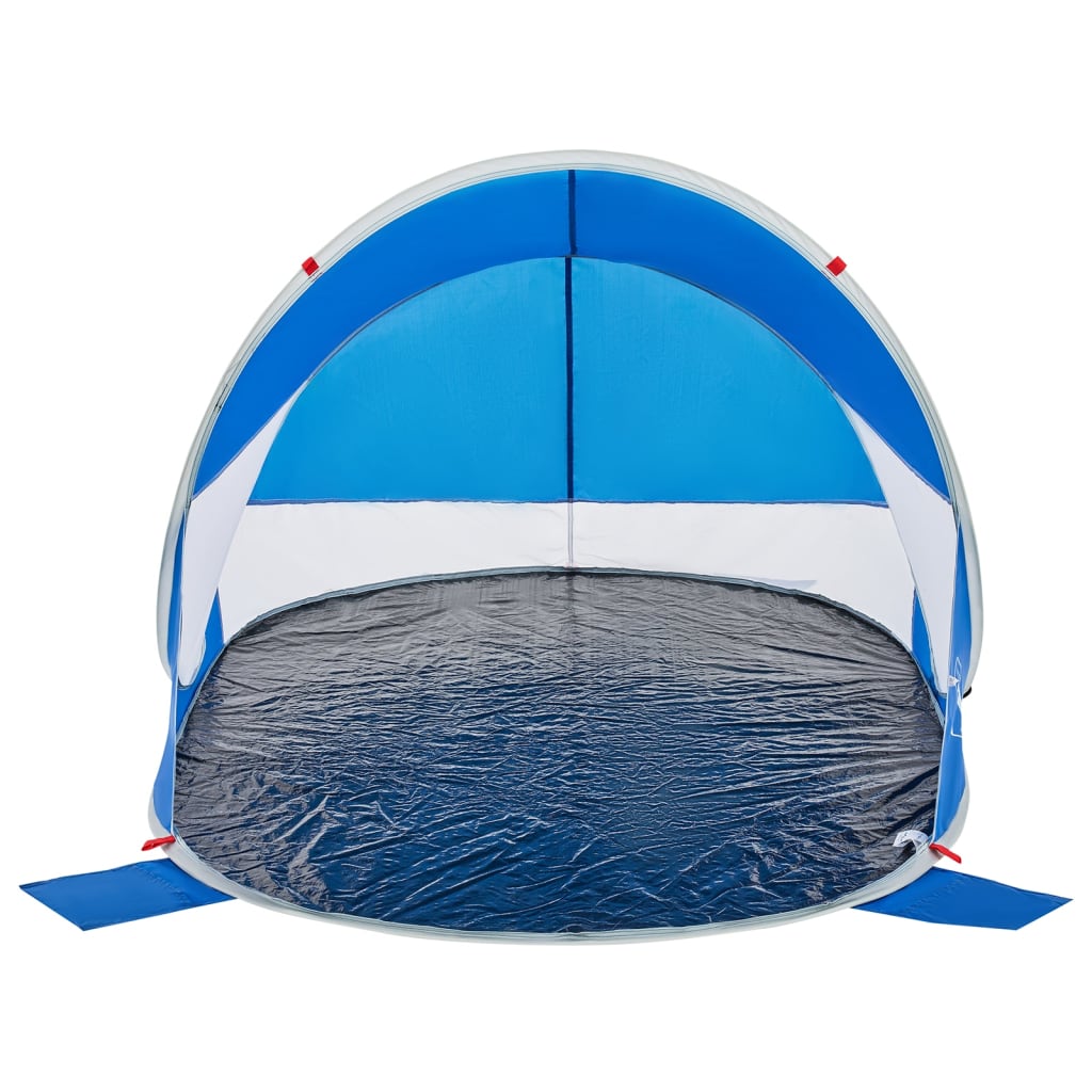 vidaXL Beach Tent Azure Blue Pop-up Waterproof