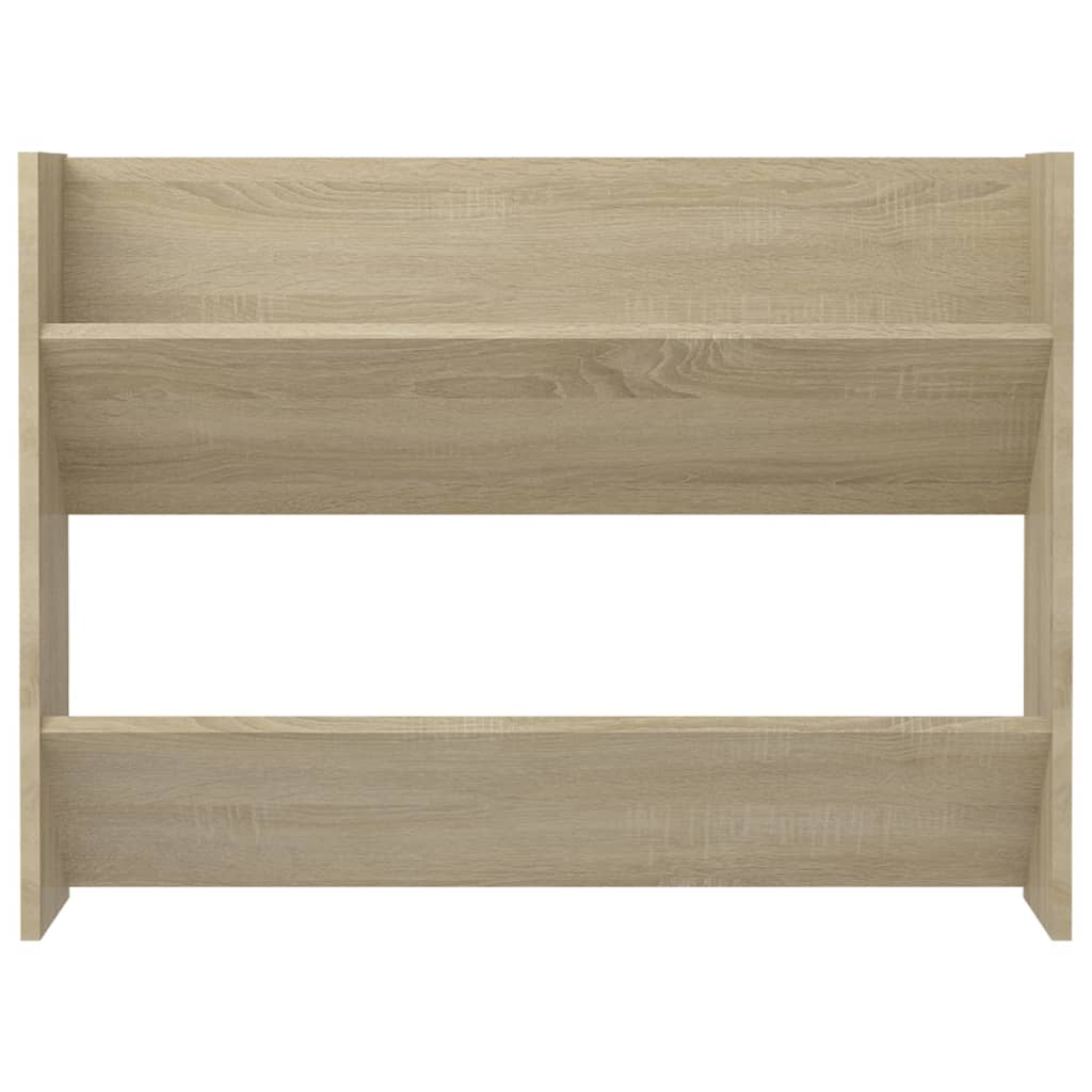 vidaXL Wall Shoe Cabinet Sonoma Oak 80x18x60 cm Engineered Wood