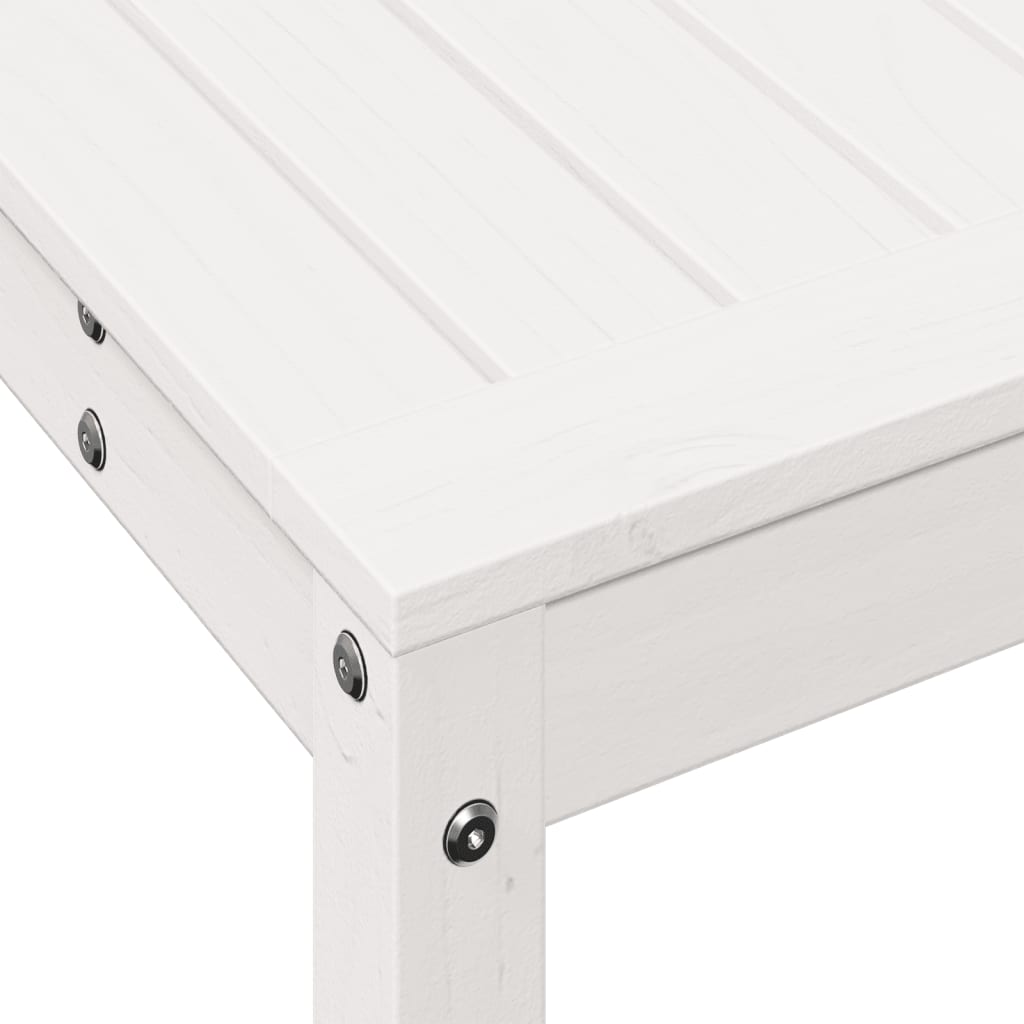 vidaXL Potting Table with Shelf White 108x35x75 cm Solid Wood Pine