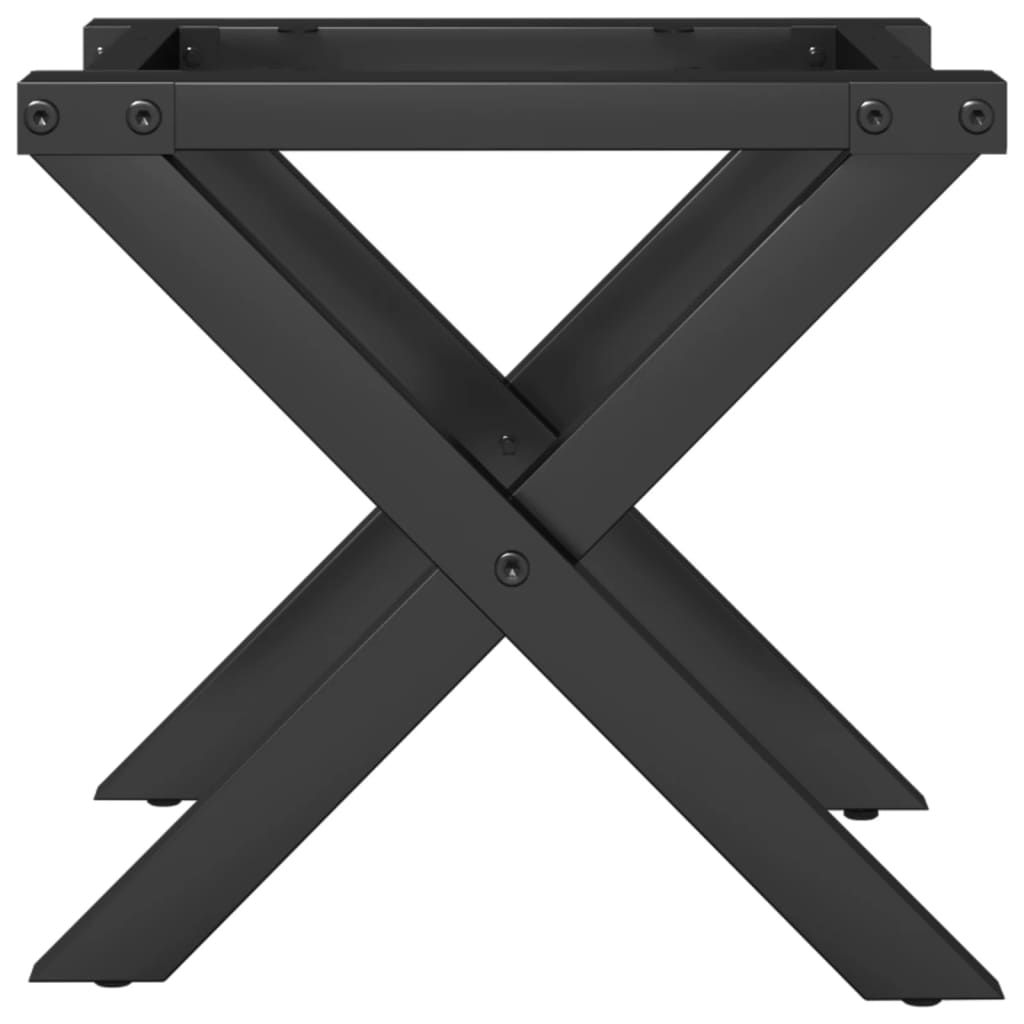 vidaXL Coffee Table Legs X-Frame 30x30x33 cm Cast Iron