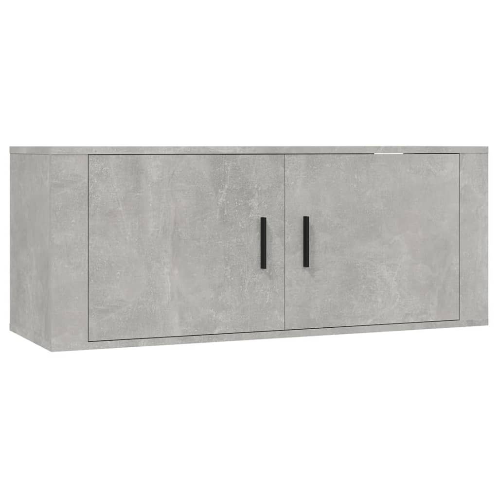 vidaXL 2 Piece TV Cabinet Set Concrete Grey Engineered Wood