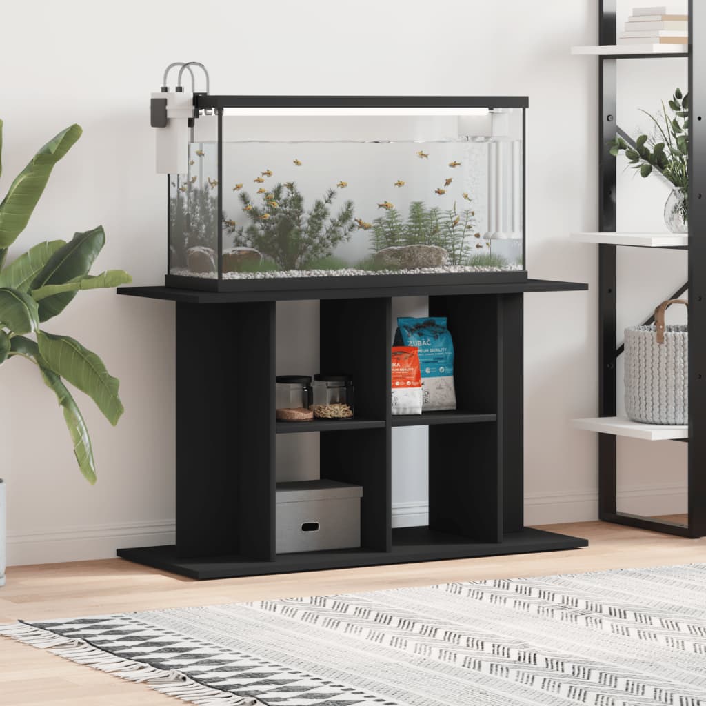 vidaXL Aquarium Stand Black 100x40x60 cm Engineered Wood