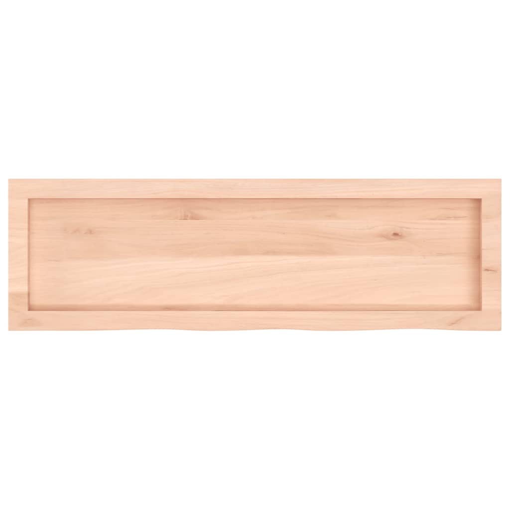 vidaXL Bathroom Countertop 100x30x(2-6) cm Untreated Solid Wood