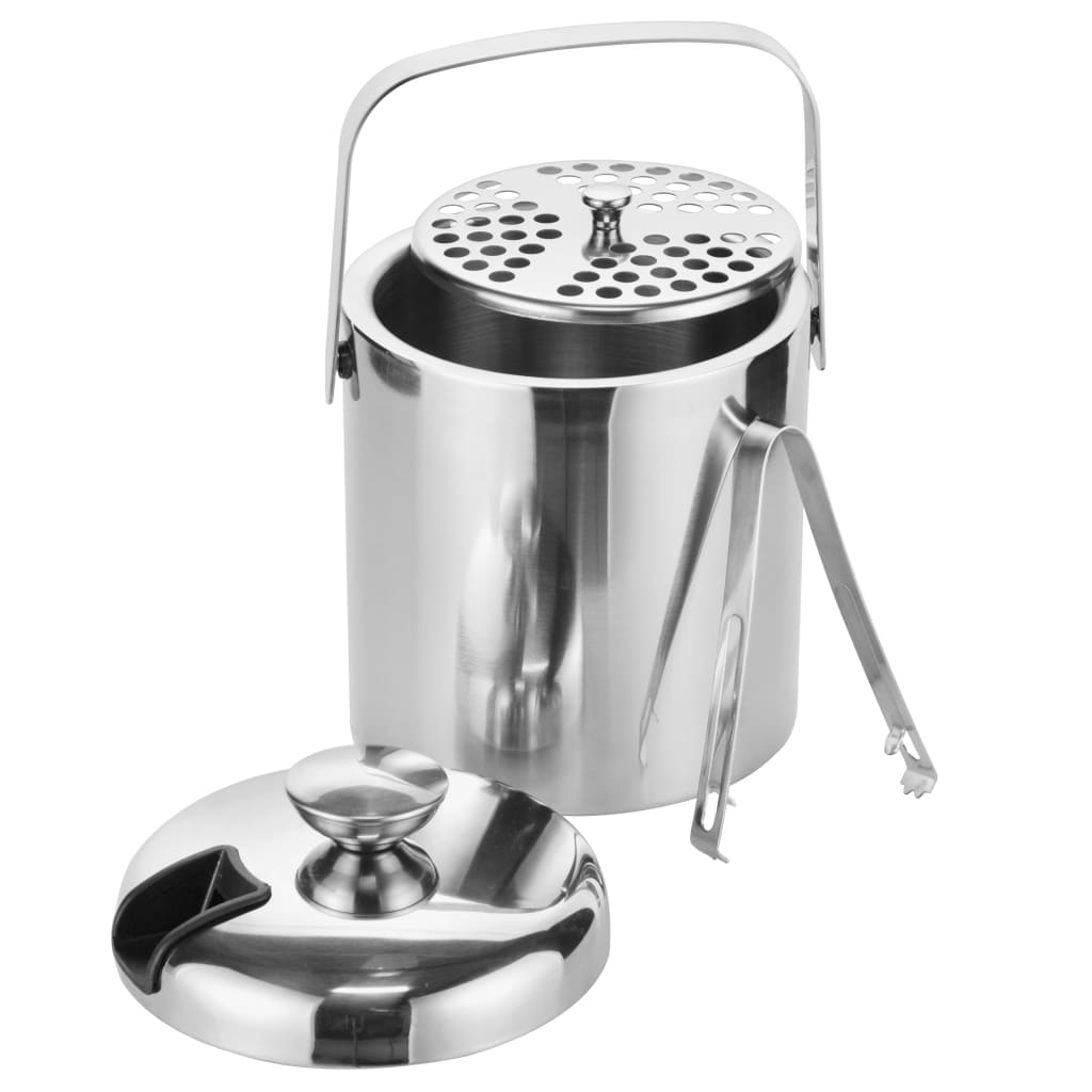 HI Ice Bucket with Lid and Tongs