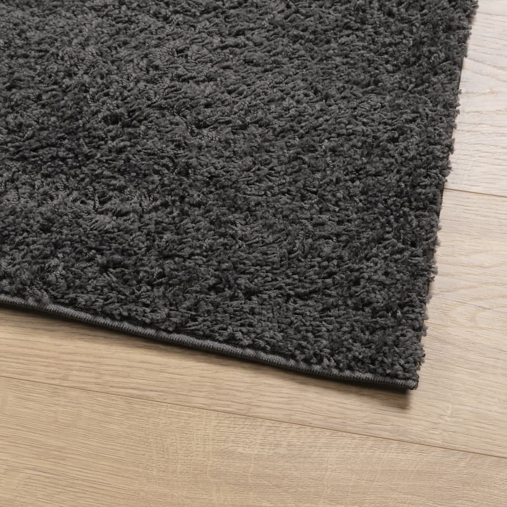 vidaXL Shaggy Rug PAMPLONA High Pile Modern Anthracite 80x200 cm