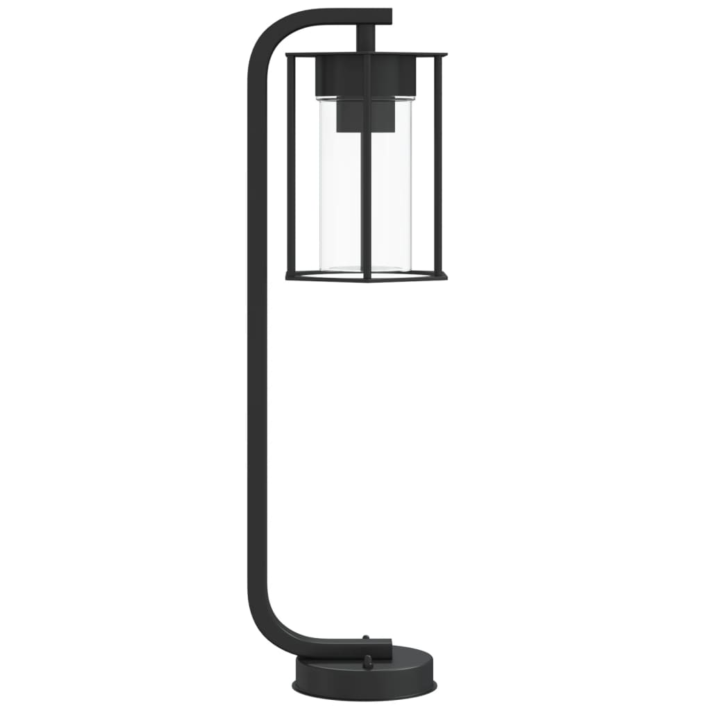 vidaXL Outdoor Floor Lamp Black 60 cm Stainless Steel