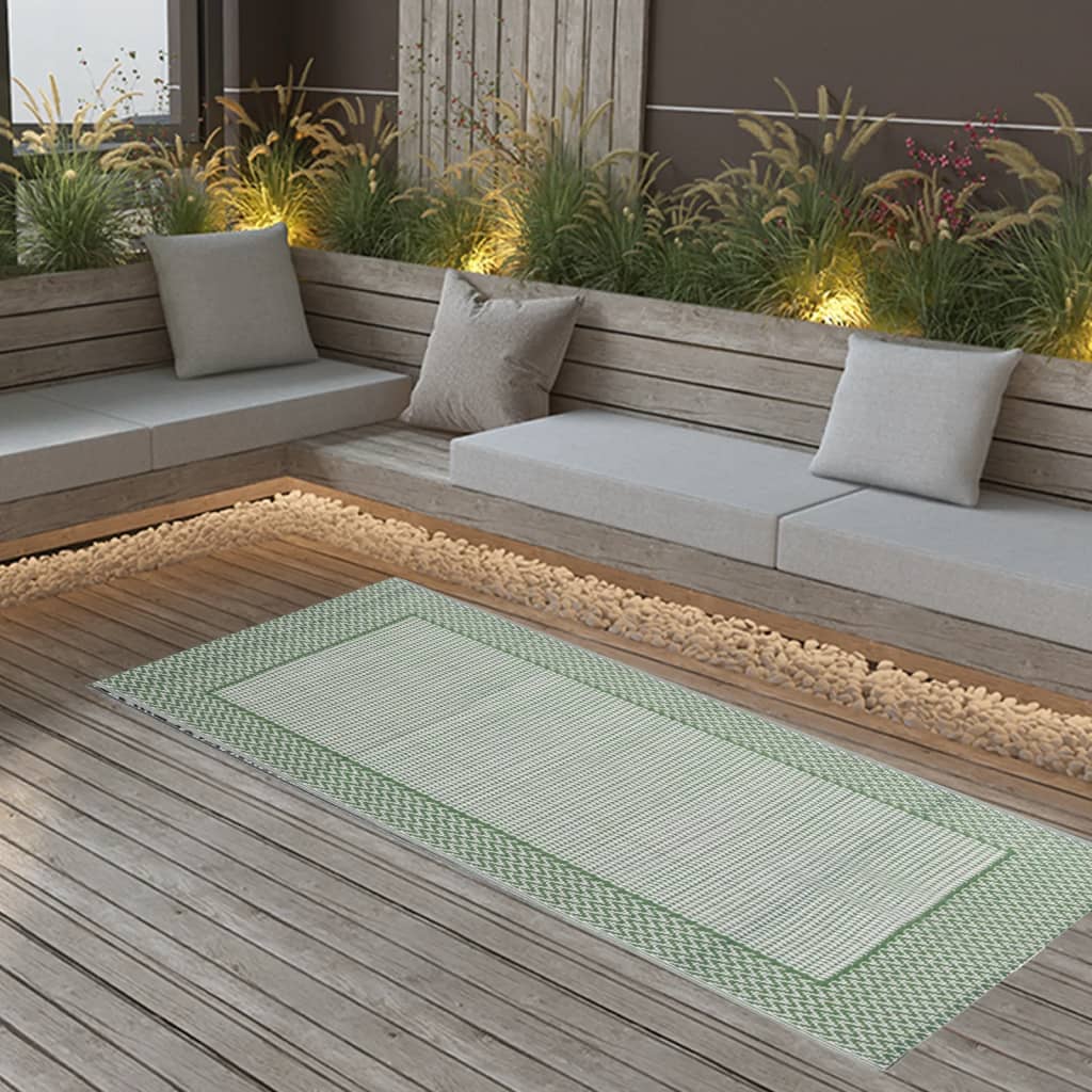 vidaXL Outdoor Rug Green 80x150 cm PP