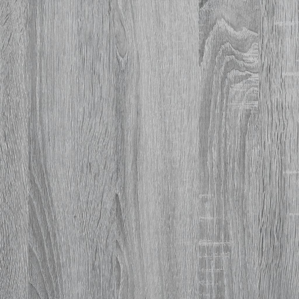 vidaXL Coffee Table Grey Sonoma 100x50x40 cm Engineered Wood and Metal