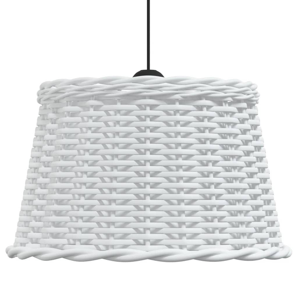 vidaXL Ceiling Lamp Shade White Ø45x28 cm Wicker