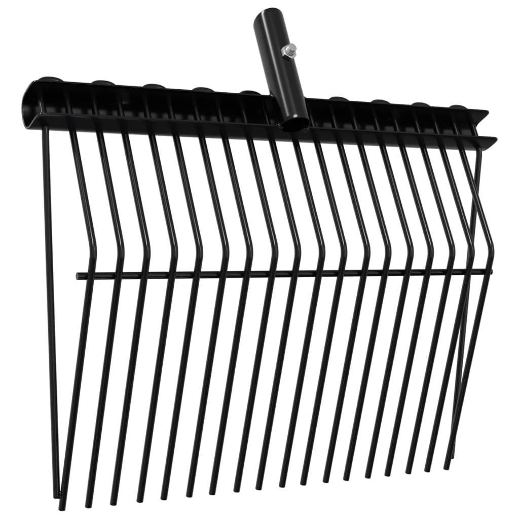 vidaXL Pitchfork Head with 18 Tines Black Steel