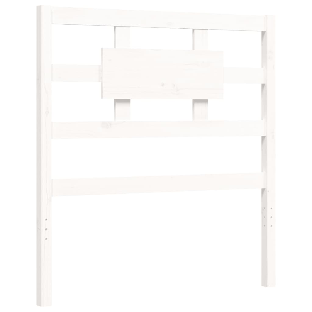 vidaXL Bed Frame without Mattress White 90x200 cm Solid Wood Pine