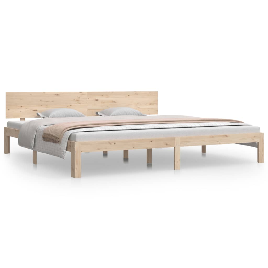 vidaXL Bed Frame without Mattress Solid Wood Pine 200x200 cm