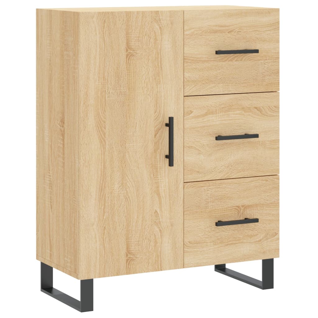 vidaXL Sideboard Sonoma Oak 69.5x34x90 cm Engineered Wood