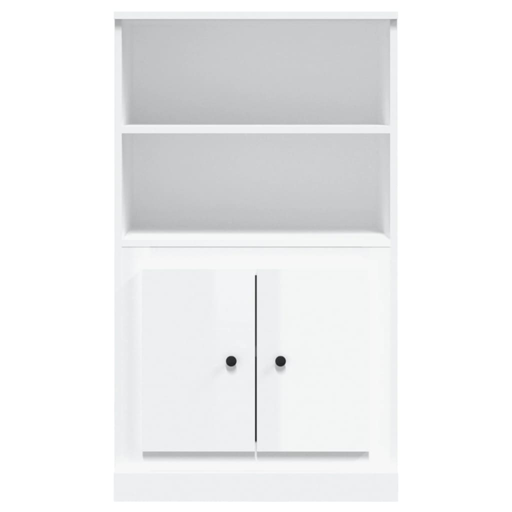 vidaXL Highboard High Gloss White 60x35.5x103.5 cm Engineered Wood