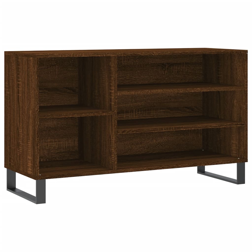 vidaXL Shoe Cabinet Brown Oak 102x36x60 cm Engineered Wood