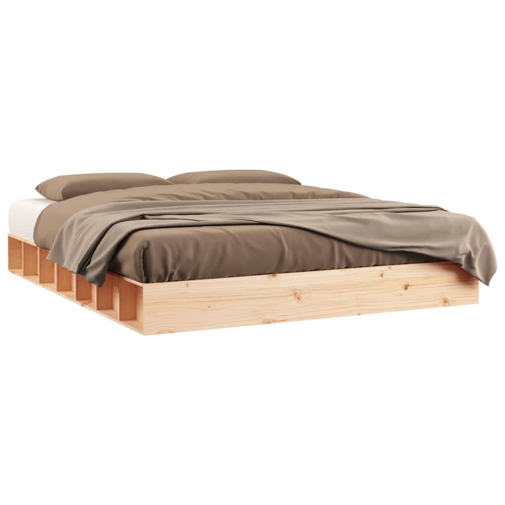 vidaXL Bed Frame without Mattress 140x200 cm Solid Wood