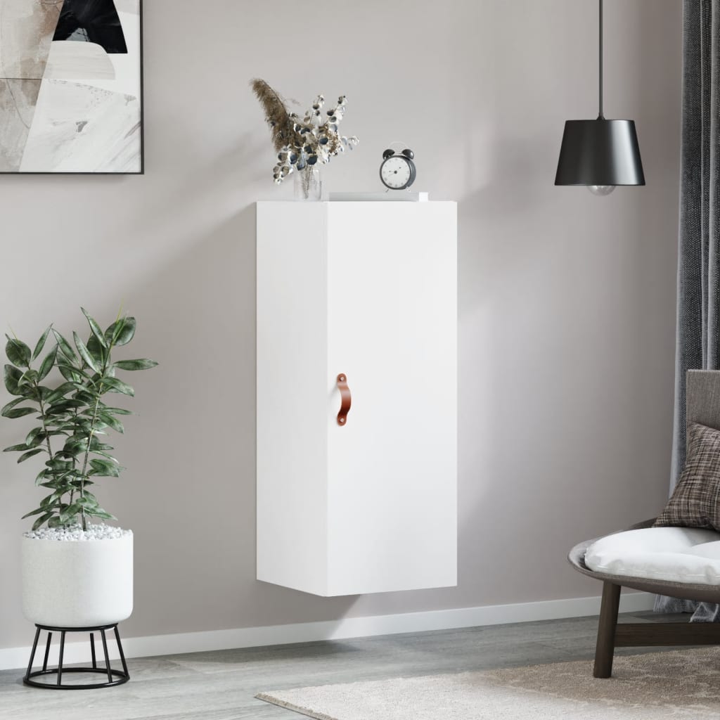 vidaXL Wall Mounted Cabinet White 34.5x34x90 cm