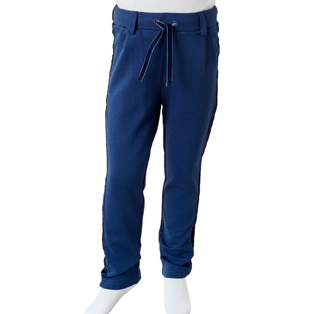 Kids' Pants with Black Trims Navy 116