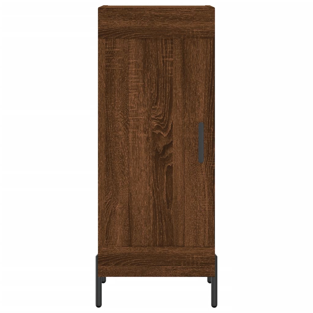 vidaXL Highboard Brown Oak 34.5x34x180 cm Engineered Wood