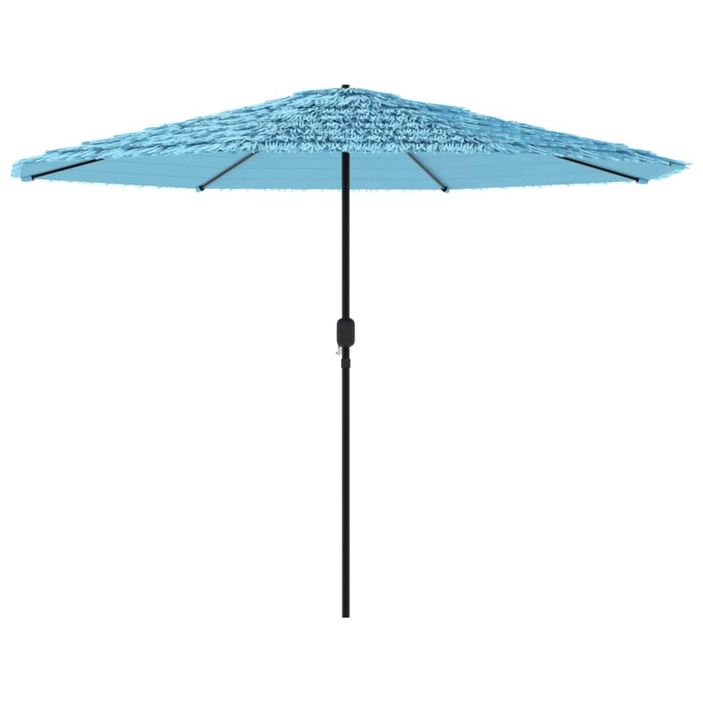 vidaXL Garden Parasol with Steel Pole Blue 388x388x248 cm