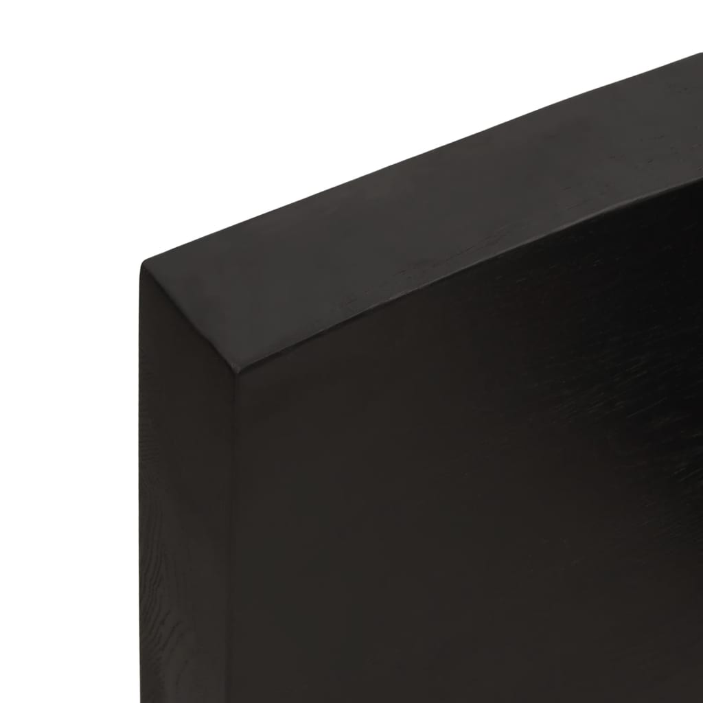 vidaXL Bathroom Countertop Dark Brown 160x60x(2-6) cm Treated Solid Wood