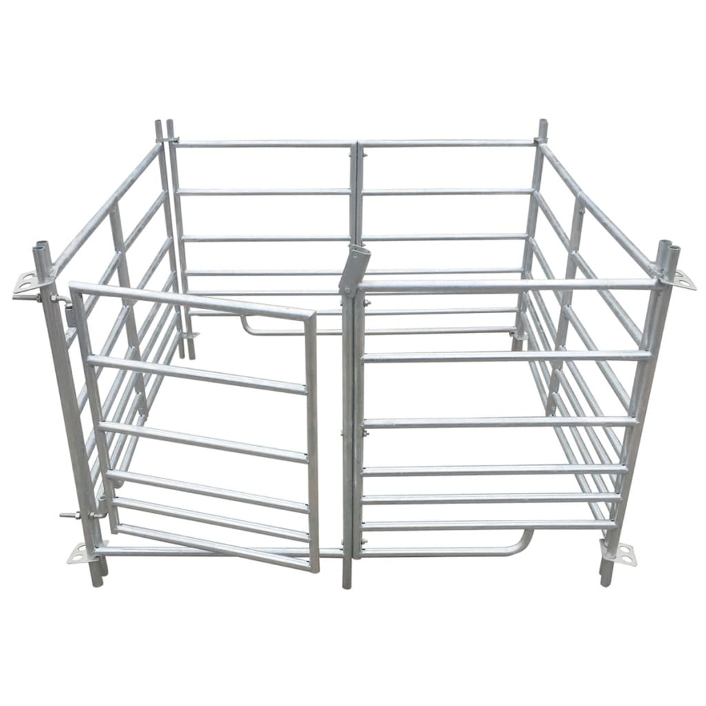 4-Panel Sheep Pen Galvanised Steel 137 x 137 x 92 cm