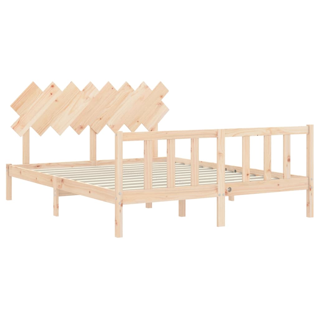 vidaXL Bed Frame without Mattress 160x200 cm Solid Wood Pine