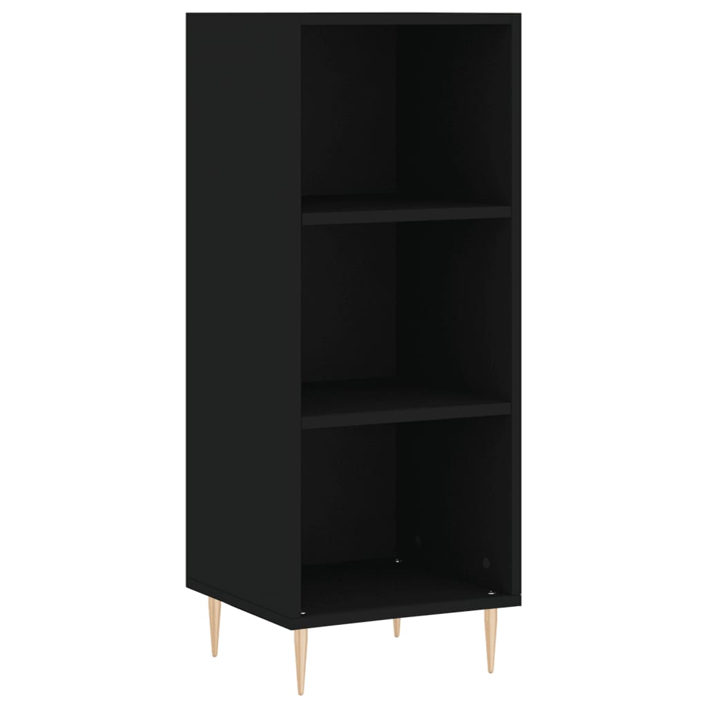 vidaXL Highboard Black 34.5x34x180 cm Engineered Wood