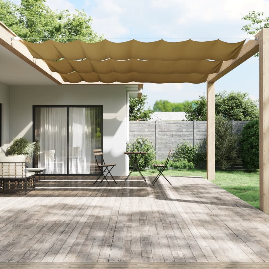 vidaXL Vertical Awning Beige 140x1000 cm Oxford Fabric