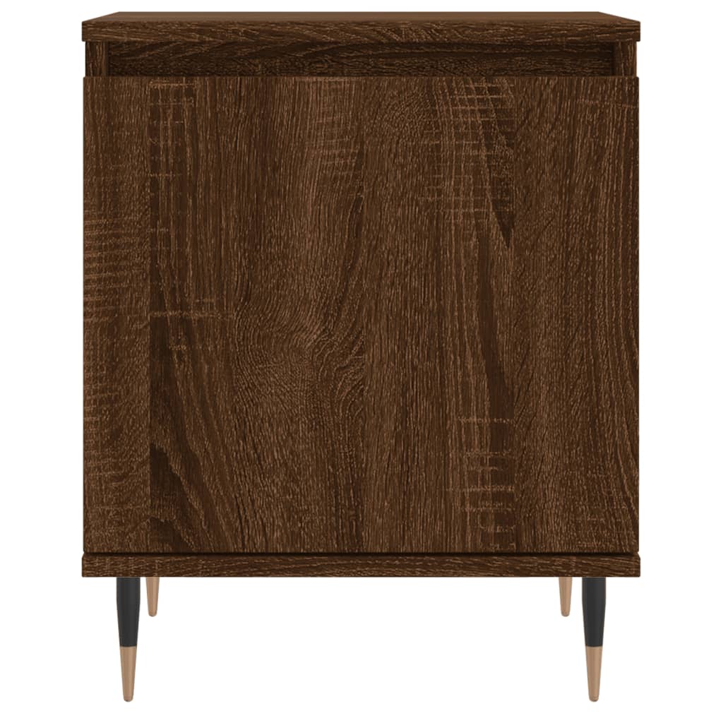 vidaXL Bedside Cabinets 2 pcs Brown Oak 40x30x50 cm Engineered Wood