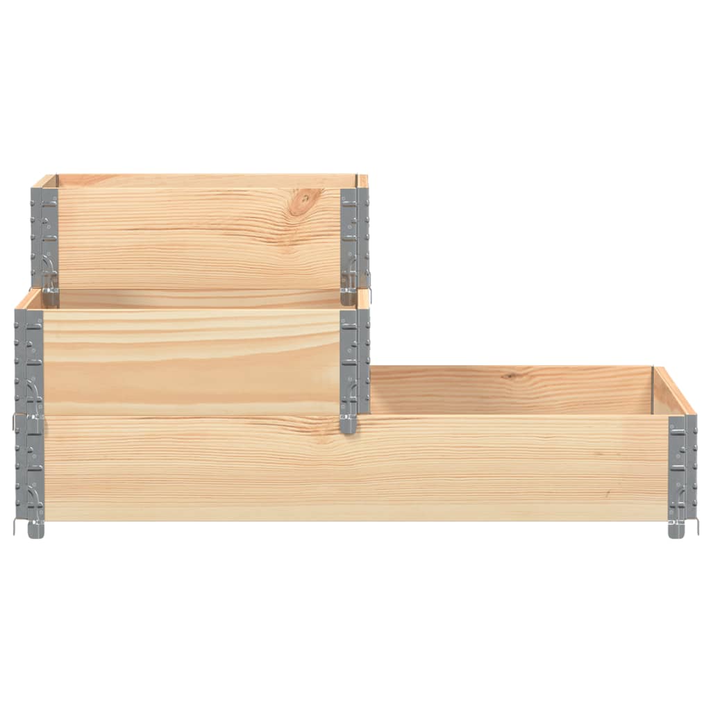 vidaXL 3-Tier Raised Bed 120x80 cm Solid Wood Pine