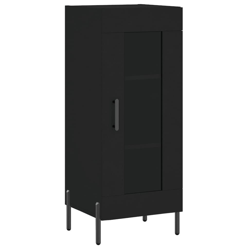 vidaXL Highboard Black 34.5x34x180 cm Engineered Wood