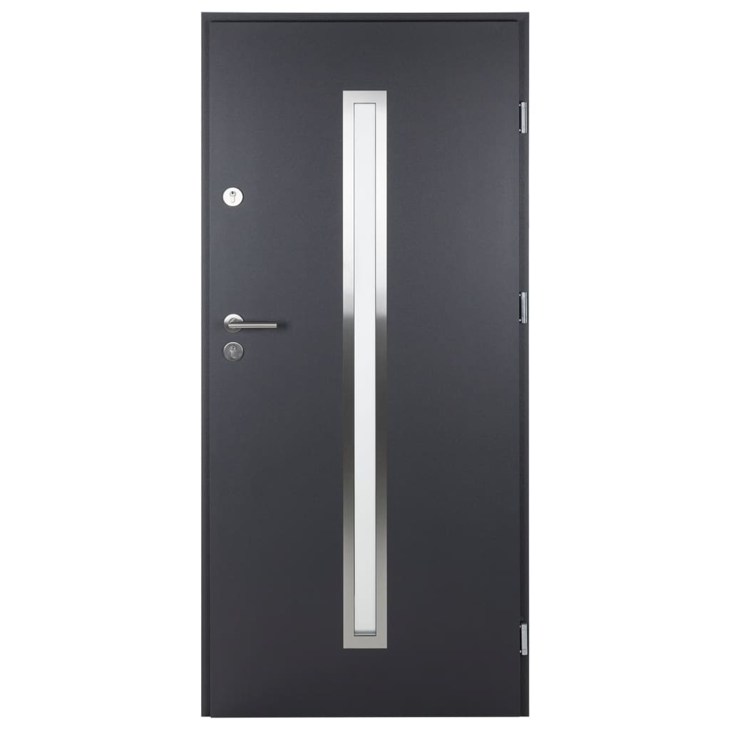 vidaXL Front Door Anthracite 110x207.5 cm Aluminium