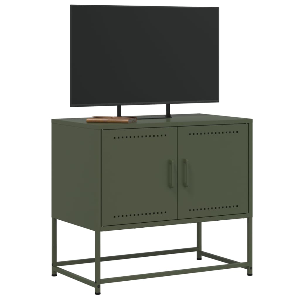 vidaXL TV Cabinet Olive Green 68.5x39x60.5 cm Steel