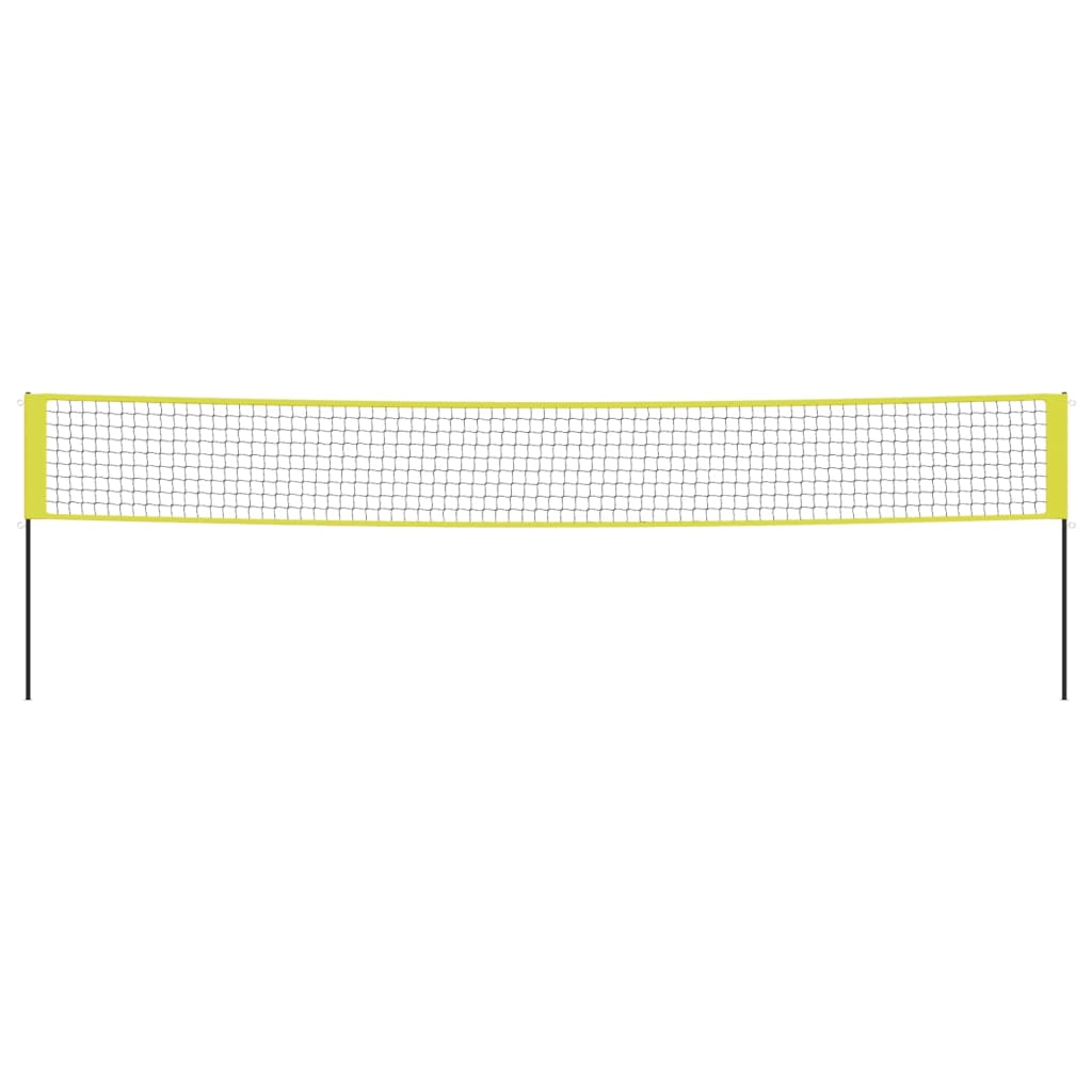 vidaXL Volleyball Net Yellow and Black 823x244 cm PE Fabric